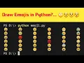 How to draw emojis in python