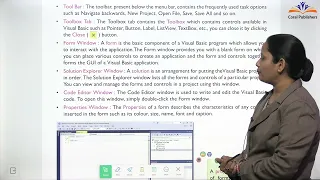 CORAL PUBLISHERS CONNECT WITH COMPUTER CLASS 8 CHAPTER 4 VISUAL BASIC VISUAL STUDIO 2017