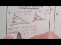 Unit 6 Similarity - Triangle Similarity