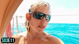 Easy Living in Remote Islands | Sailing to South Water Caye Belize | S03E11