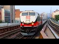 Metro-North GE P32AC-DM w Shoreliners Comets on the Hudson Line at Harlem-125th Street