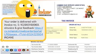 Indane Gas LPG Your Order Is Delivered With Invoice No But Not Delivered 