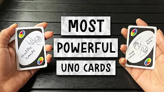 UNO GAMEPLAY Swap Hands Shuffle Hands Cards - Most Powerful Cards
