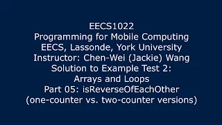 Solution Example Test 2 - Part 05