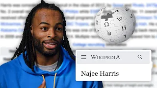 NFL Pro Najee Harris Fact Checks His Wikipedia Page LA Chargers