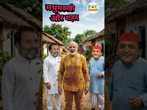 मोदी जी और मधुमक्खीपालन | Modi Rahul Akhilesh Comedy | #shorts #comedy