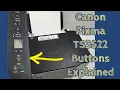 Understanding Canon TS3520 TS3522 Printer Operation Control Panel Buttons and LED Lights
