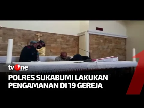 Pengamanan Ketat 19 Gereja di Sukabumi, Gegana Sisir Setiap Sudut Ruangan