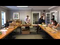 Putting together name tags for the Annual Dinner