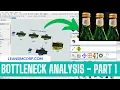 Bottleneck Analysis Using Flexsim Simulation Real Problem Flexsim Tutorial Line Analysis Part 1