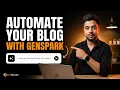 Automate Blog Posts to WordPress with Genspark AI Workflows 100 No Code
