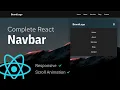 Build A Responsive Navbar with React JS Quick Tutorial