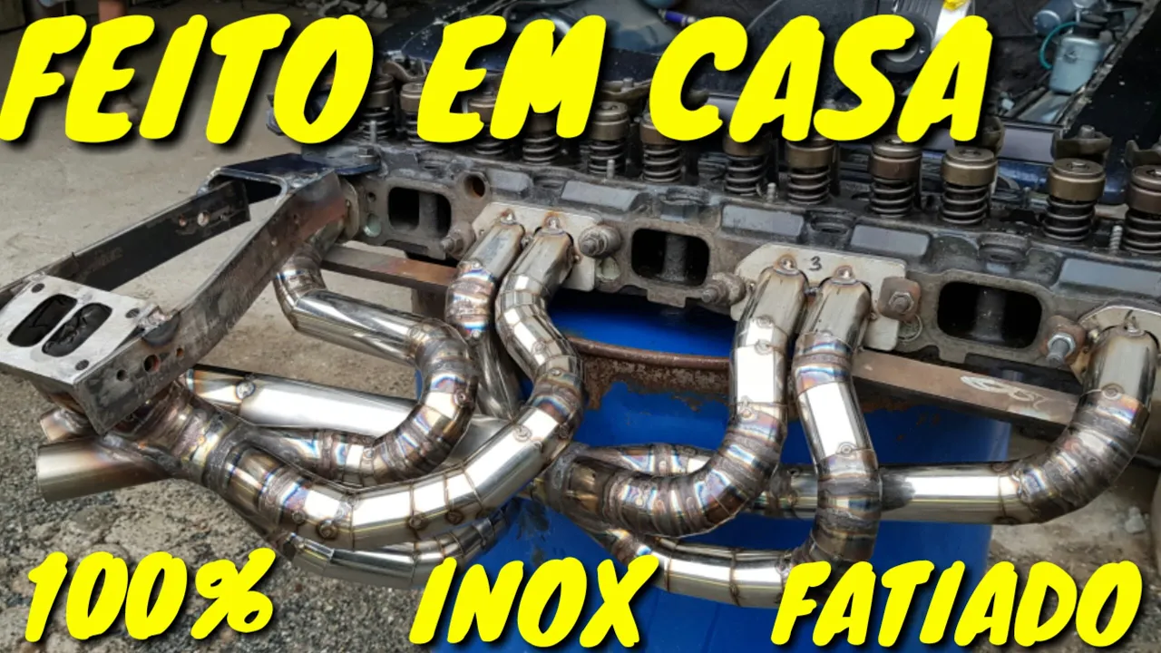 COLETOR INOX FEITO NA GARAGEM DE CASA