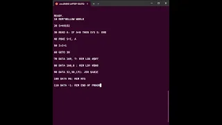 Commodore 64 BASIC V2 - Hello world assembly using basic