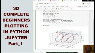 3D Python Jupyter programming Plot For Complete Beginners and DATA