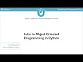 Python Tutorial Intro to Object Oriented Programming in Python