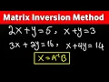 Master Matrix Inversion Method Step by Step Matrices