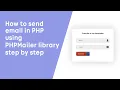 HOW TO SEND EMAIL IN PHP USING PHPMAILER LIBRARY STEP BY STEP WITH FREE SOURCE CODE