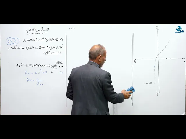 ⁣رياضيات السادس العلمي - الفصل الثالث - ألاسئله الوزارية الخارجية ج52