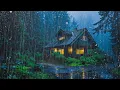 Download Lagu Potente temporale notturno - FORTI PIOGGE ,VENTO FORTE E TUONI sul tetto nella foresta di notte