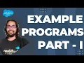 Example Programs I - Iterative Statements