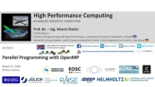 2022 High Performance Computing Lecture 6 Parallel Programming with OpenMP Part1