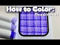 How to Color Detailed Plaid Effect with Ohuhu Alcohol Markers Coloring Tutorial