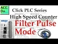 Click PLC High Speed Counter Input Filter Pulse Mode