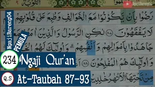 Download BELAJAR MENGAJI QURAN SURAH AT-TAUBAH AYAT 87-93 PELAN DAN TARTIL #PART 234 MP3