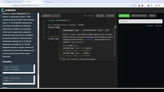 Coderbyte Arith Geo Easy Solution with JavaScript