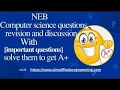 NEB grade 12 computer science revision with important questions JS JavaScript session 1