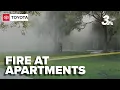 Apartment complex fire in Las Vegas displaces dozens of residents