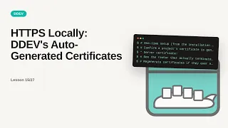 HTTPS Locally DDEV s Auto-Generated Certificates DDEV Tutorial for Beginners