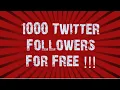 3 quick tips to reach 1000 FOLLOWERS ON TWITTER