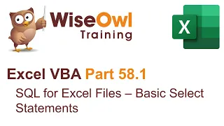 Excel VBA Introduction Part 58 1 - SQL for Excel Files