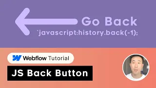 Webflow Tutorial How to Create a Simple JavaScript Back Button