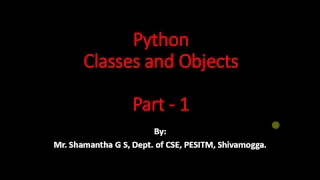 Python Application Programming Object Oriented Programming Part 1