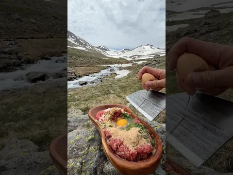 Dağda Kiremitte Patates Püreli Köfte 🥩/ cooking clay pot meatballs with mashed potatoes