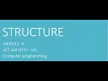 Structure and example program array of structures - programming in C