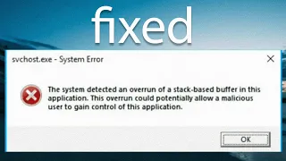 Fix The System Detected Overrun of a Stack-based Buffer on Windows