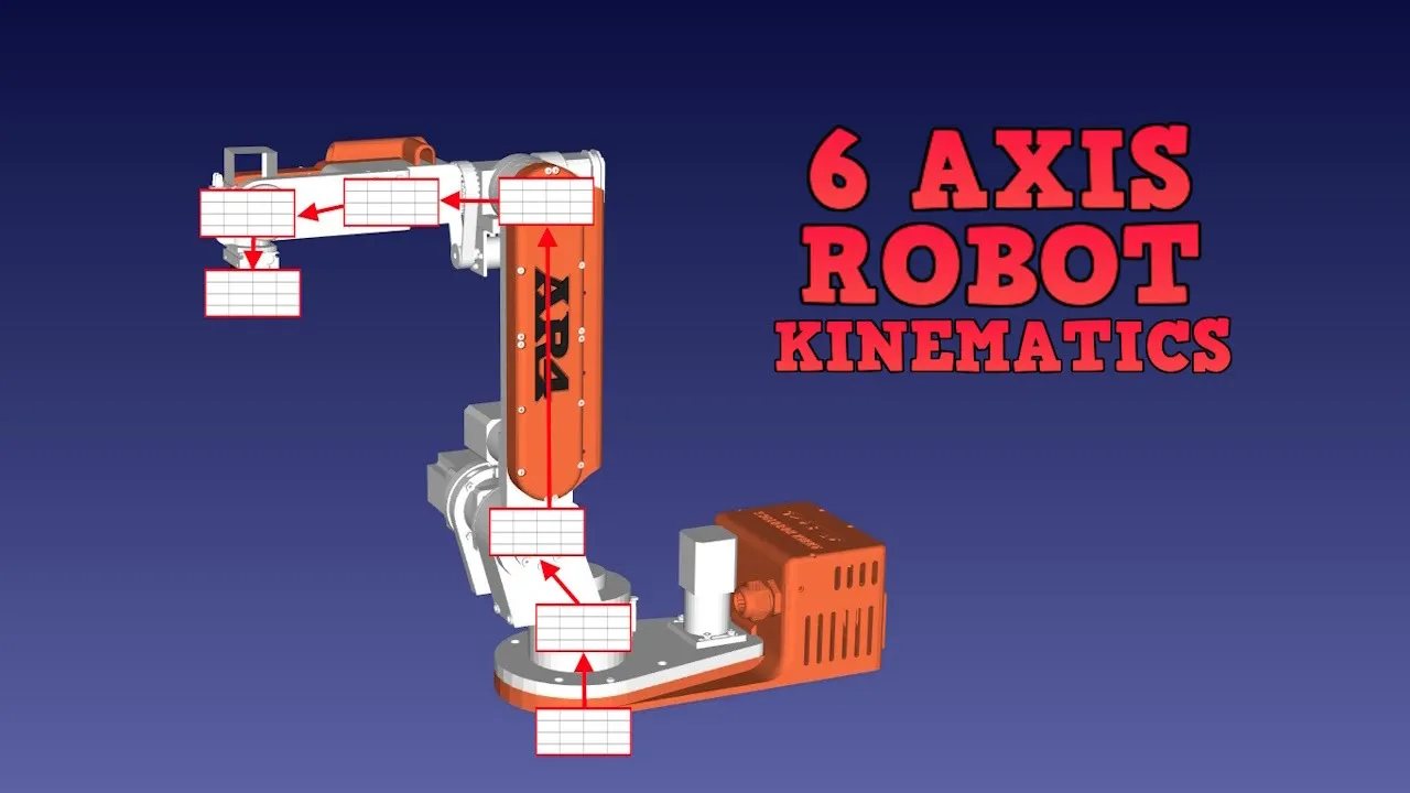 6 Axis Robot Arm Kinematics Tutorial: DH Parameters with AR4-MK2