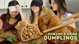 My Daughters Cooked: Shrimp & Pork Pan Fried Dumplings