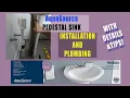 AquaSource-How to install Aquasource Pedestal sink from Lowes