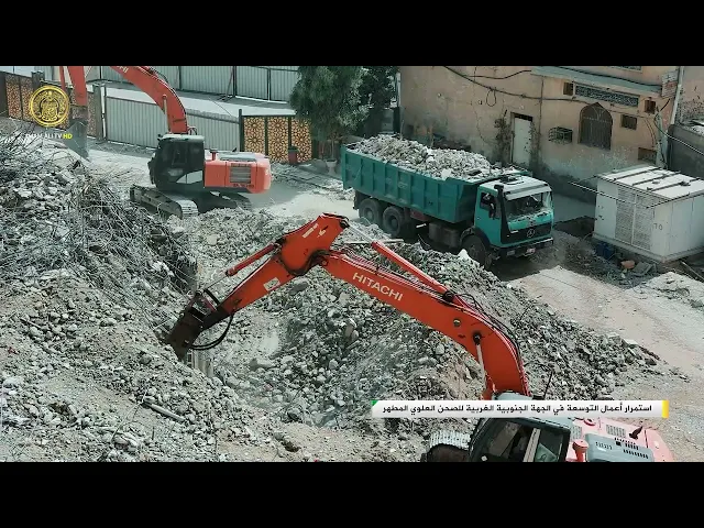 ⁣استمرار أعمال التوسعة في الجهة الجنوبية الغربية للصحن العلوي المطهر
