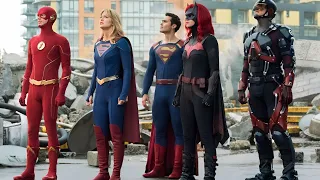 سوبر مان وفلاش وكل الابطال بيتجمعو بعد العوالم ما اتدمرت عشان يرجعوها ويرجعو الناس للحياه Flash 6 