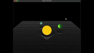 Space-Time Gravity Simulation in Python OpenGL