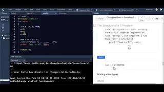 Printing integers using printf in C