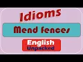 Mend fences