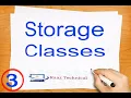 Types of Storage classes of Variables auto extern static register syntax learn c programming