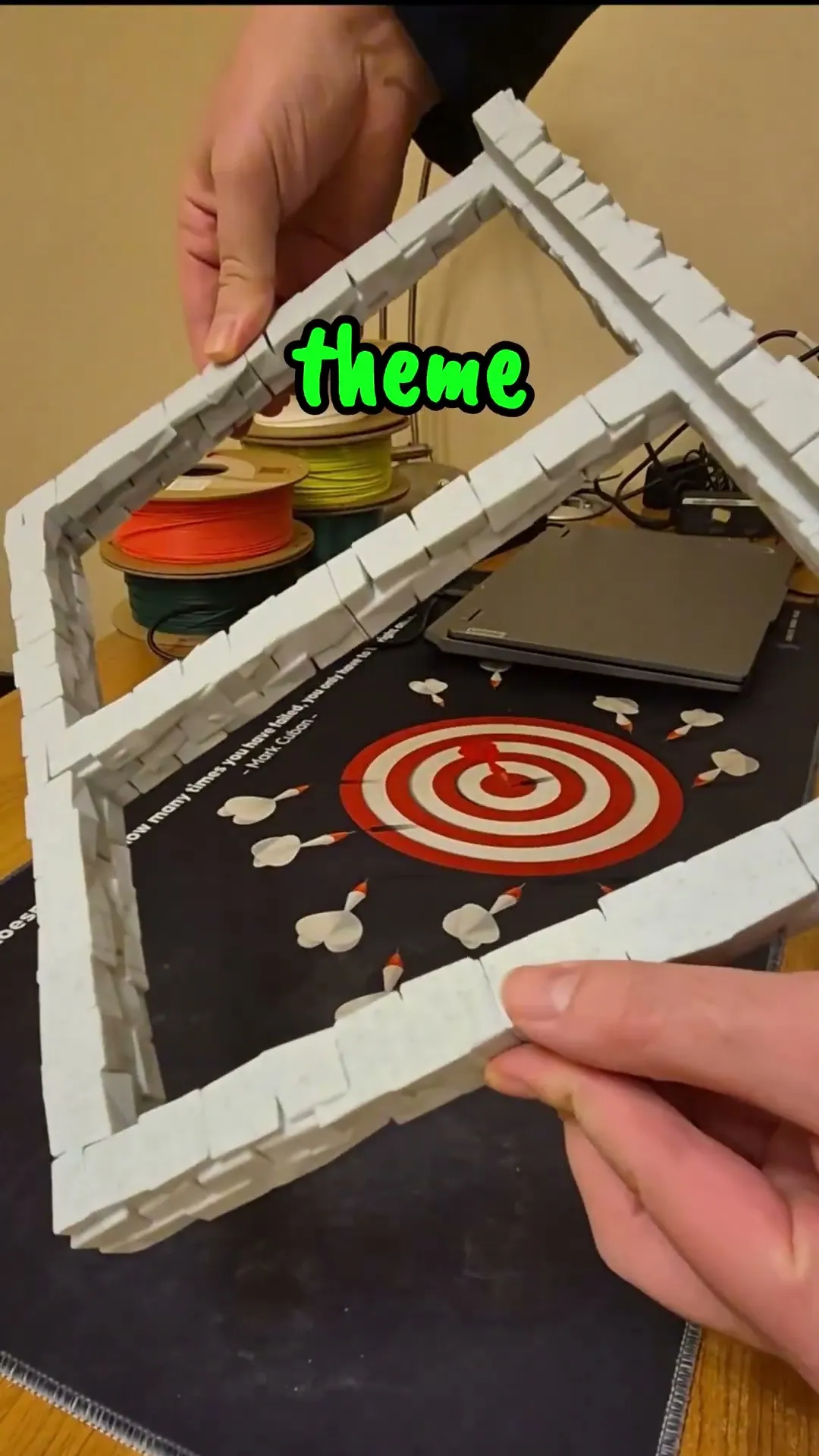Stone Ruins Phone Stand – 3D Printed Desk Stand with Charging Slot